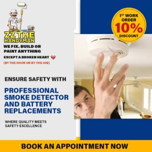 Handyman Services in West Palm Beach - Smoke Detector and Battery Replacement