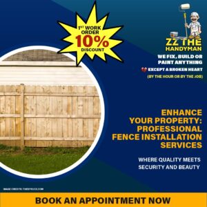Handyman Services in Melbourne - Professional fence installation services