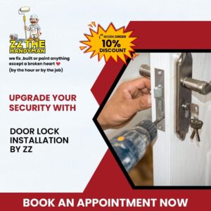 Handyman Services: Door Lock Installation