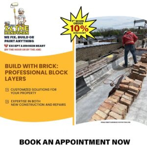 Handyman services in Jacksonville - Professional brick block layers installation