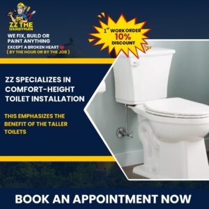 Handyman Services: Comfort Height Toilet Installation