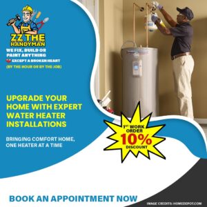 Handyman Services: Water Heater Installation