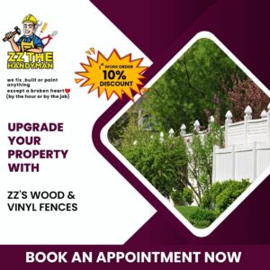 Handyman Services: Wood and Vinyl Fence Installation