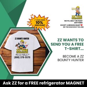 T-shirt giveaway for referrals: SEO services for Handyman Services in Jacksonville by Optimized the ZZ