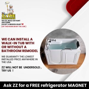 Walk-in tub installation by Handyman Services in Atlanta