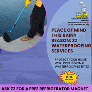 Waterproofing service provided by Handyman Services in Atlanta