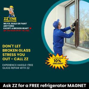 Glass repairing service by Handyman Services in Atlanta