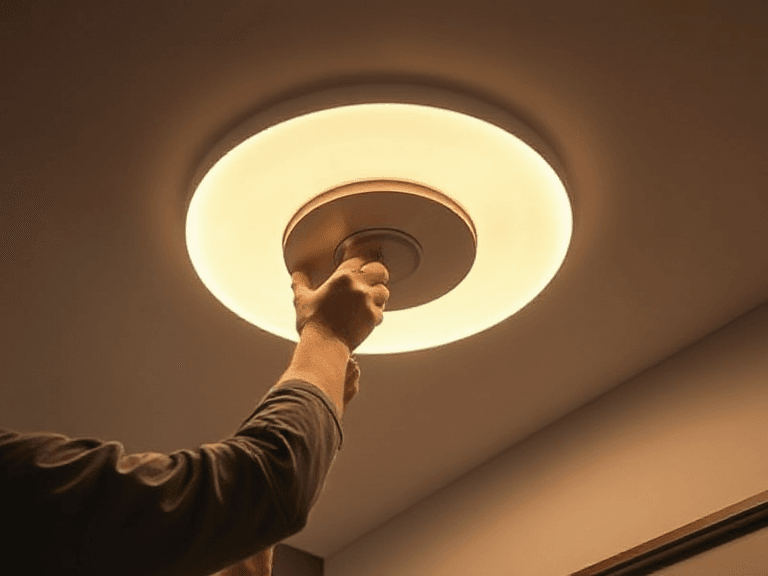 LED Ceiling Light Installation